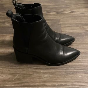 Steve Madden Black Leather Booties